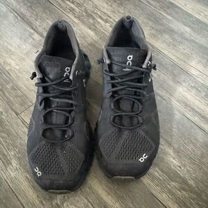 Black on cloud running shoes